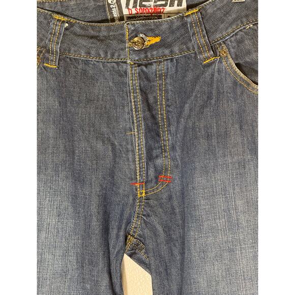 Icon Strongarm 2 Double Knee Motorcycle Riding Blue Denim Jeans Mens 38x34 EUC - Picture 3 of 11